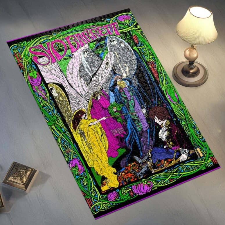 Syd Barrett Pink Floyd commemorative 1960s Psychedelic Art Puzzle Syd Barrett Pink Floyd commemorative 1960s Psychedelic Art Puzzle
