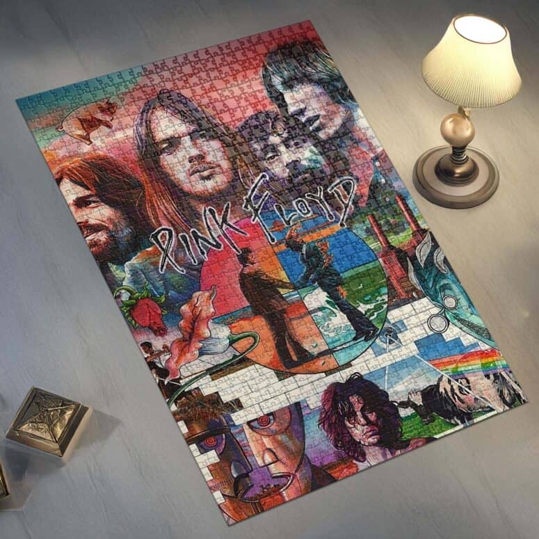 The Wall WYWH Animals Division Bell Atom Heart Mother Collage Art Puzzle