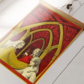 Pv1 Pink Floyd 1967 Concert Psychedelic Art Teacher Nouveau Style - OtherBrick