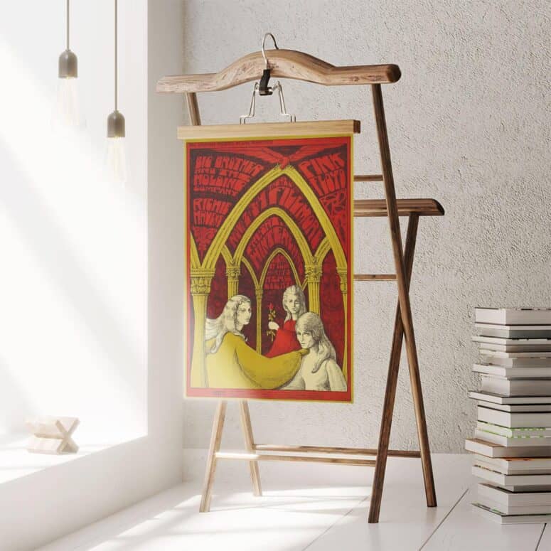 Pink Floyd 1967 Concert Psychedelic Art Teacher Nouveau Style Poster Pink Floyd 1967 Concert Psychedelic Art Teacher Nouveau Style Poster