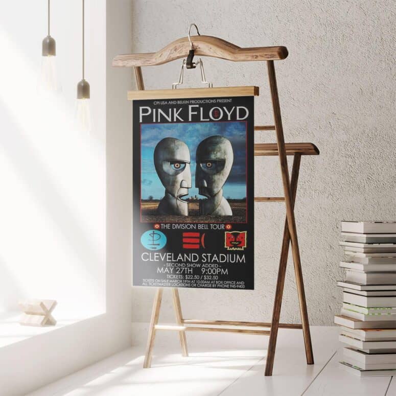 The Division Bell Tour Pink Floyd 1994 Cleveland Concert Poster The Division Bell Tour Pink Floyd 1994 Cleveland Concert Poster