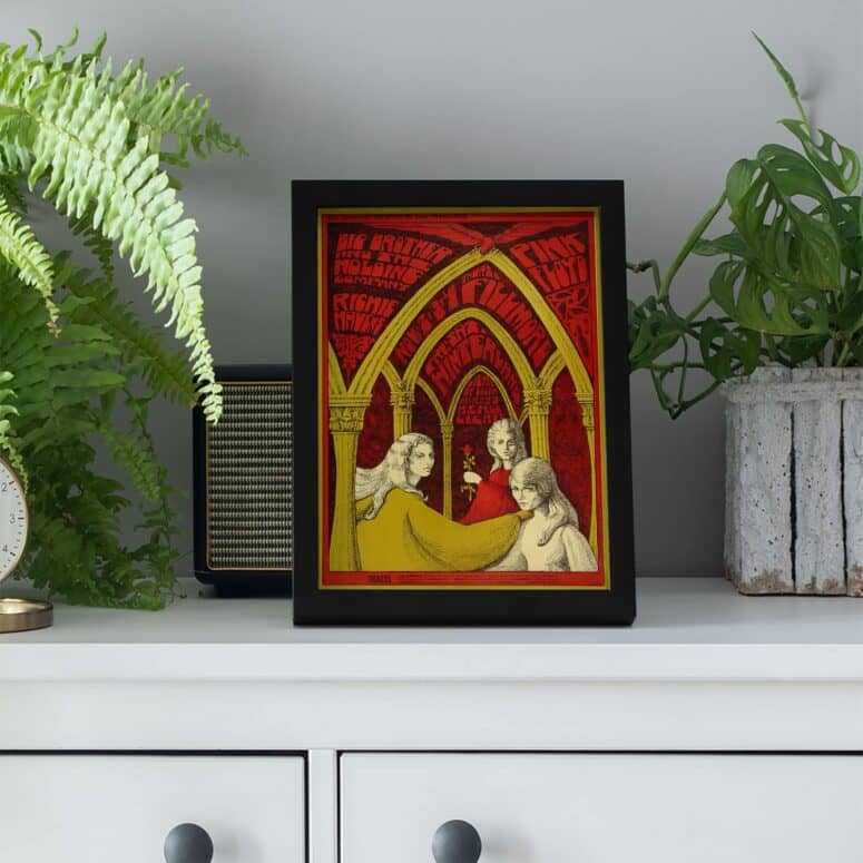 Pink Floyd 1967 Concert Psychedelic Art Teacher Nouveau Style Poster Pink Floyd 1967 Concert Psychedelic Art Teacher Nouveau Style Poster