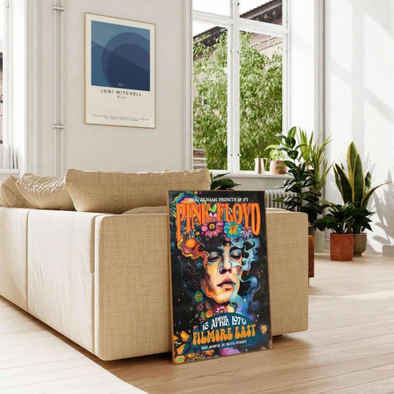 Pink Floyd 1970 Filmore East Exhibition Concert Poster