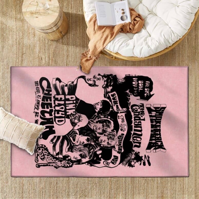 Cheetah Flyer Los Angeles Pink Floyd Rug