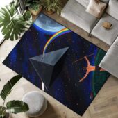 Rug5 The Dark Side Of The Moon Ancient Men Painting - OtherBrick