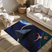 Rug6 The Dark Side Of The Moon Ancient Men Painting - OtherBrick