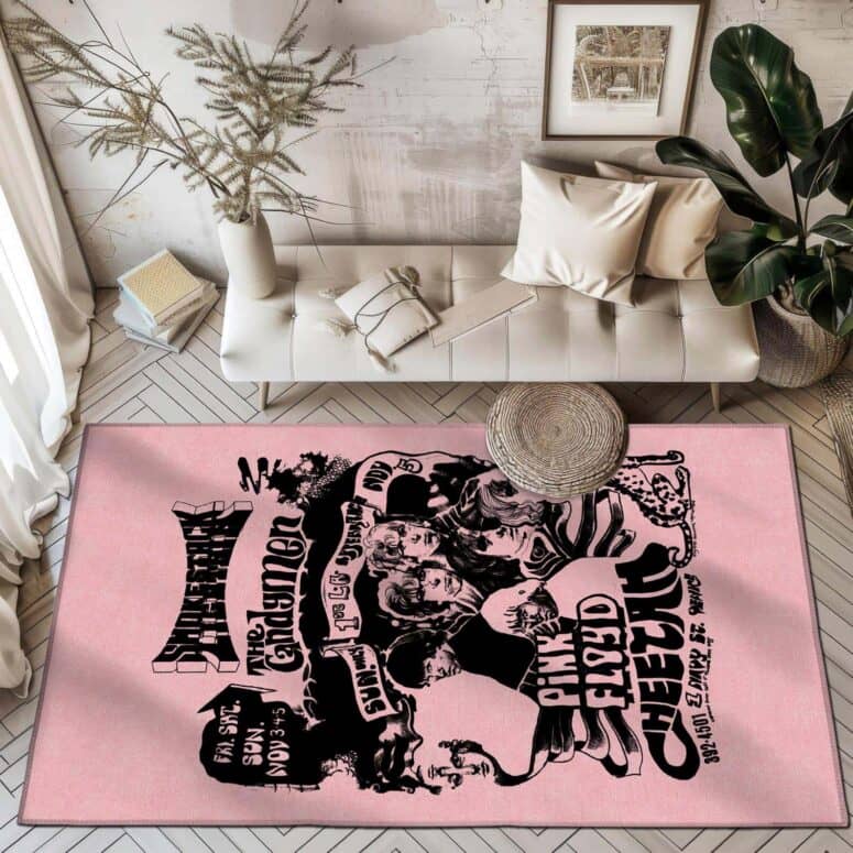 Cheetah Flyer Los Angeles Pink Floyd Rug