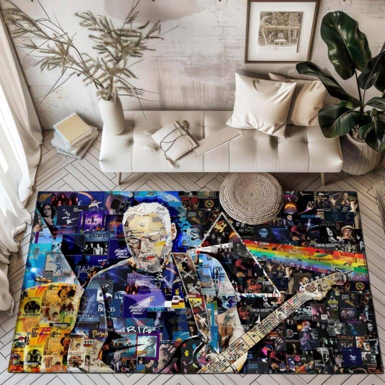 David Gilmour Ukrainian Song Rug David Gilmour Ukrainian Song Rug