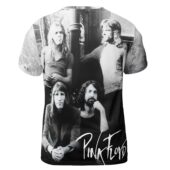 Shirt Back Pink Floyd Band Black And White Texture 3d Hoodie - OtherBrick