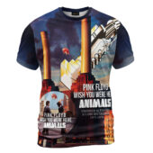 Shirt Front Pink Floyd Wish You Were Here Animals Pig Fly 3d Hoodie - OtherBrick