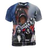 Shirt Front The Wall Hammer Screaming Face Pink Floyd Band Art 3d Hoodie - OtherBrick