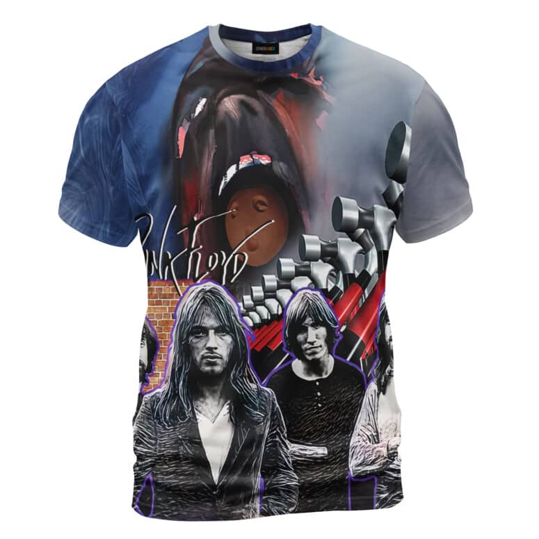 The Wall Hammer Screaming Face Pink Floyd Band Art Shirt The Wall Hammer Screaming Face Pink Floyd Band Art Shirt