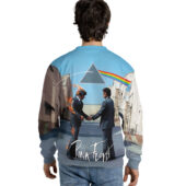 Sweater Back Pink Floyd Wish You Were Here Handshake X Dsotm 3d Hoodiee - OtherBrick