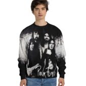 Sweater Front Pink Floyd Band Black And White Grungle Texture 3d Hoodie - OtherBrick