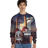 Sweater Front Pink Floyd Wish You Were Here Animals Pig Fly 3d Hoodie - OtherBrick