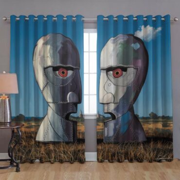 The Division Bell Morning Cathedral Pink Floyd 1994 Illustration Window Curtains