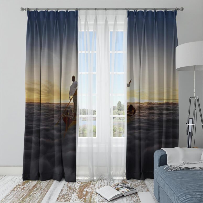 The Endless River Window Curtains The Endless River Window Curtains