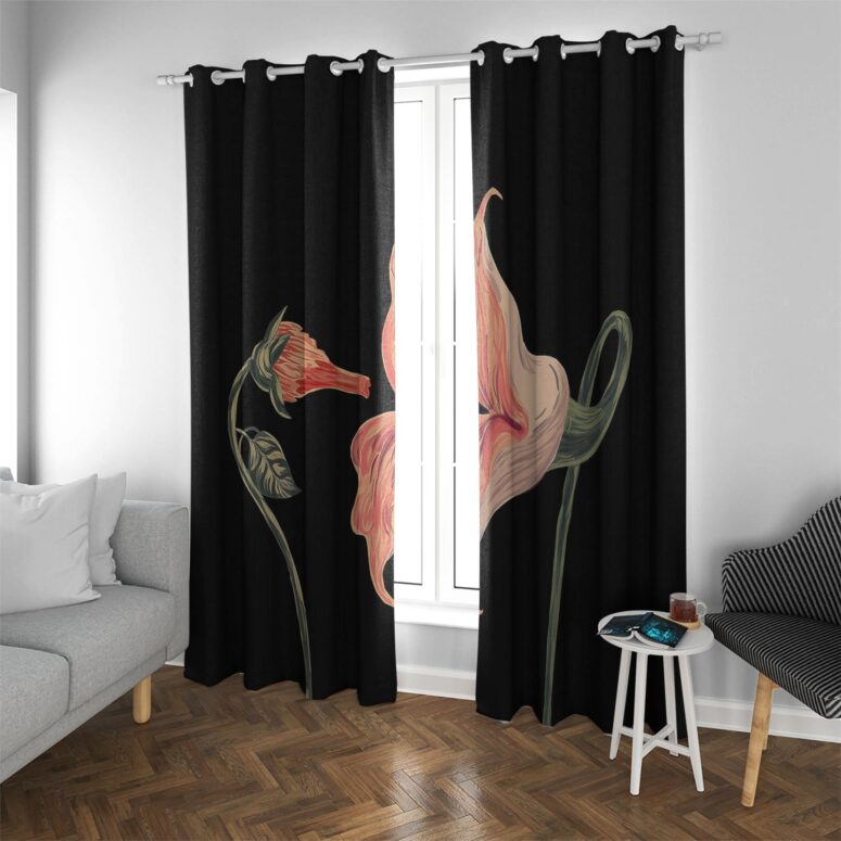Fecking Flowers Window Curtains Fecking Flowers Window Curtains