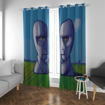 The Division Bell Ilustration Window Curtains