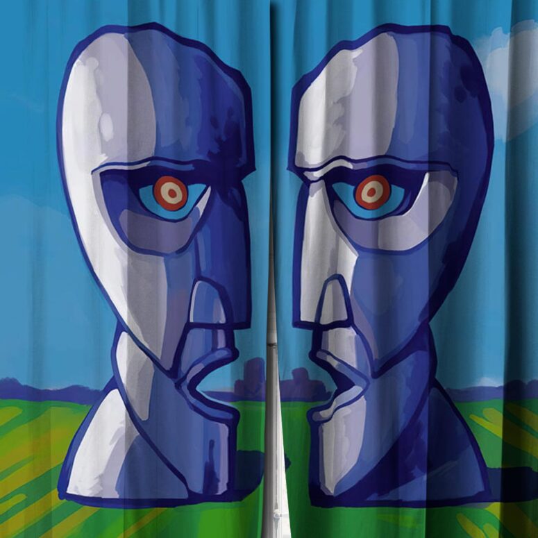 The Division Bell Ilustration Window Curtains