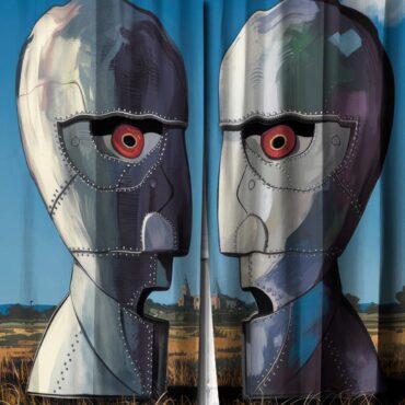 The Division Bell Morning Cathedral Pink Floyd 1994 Illustration Window Curtains