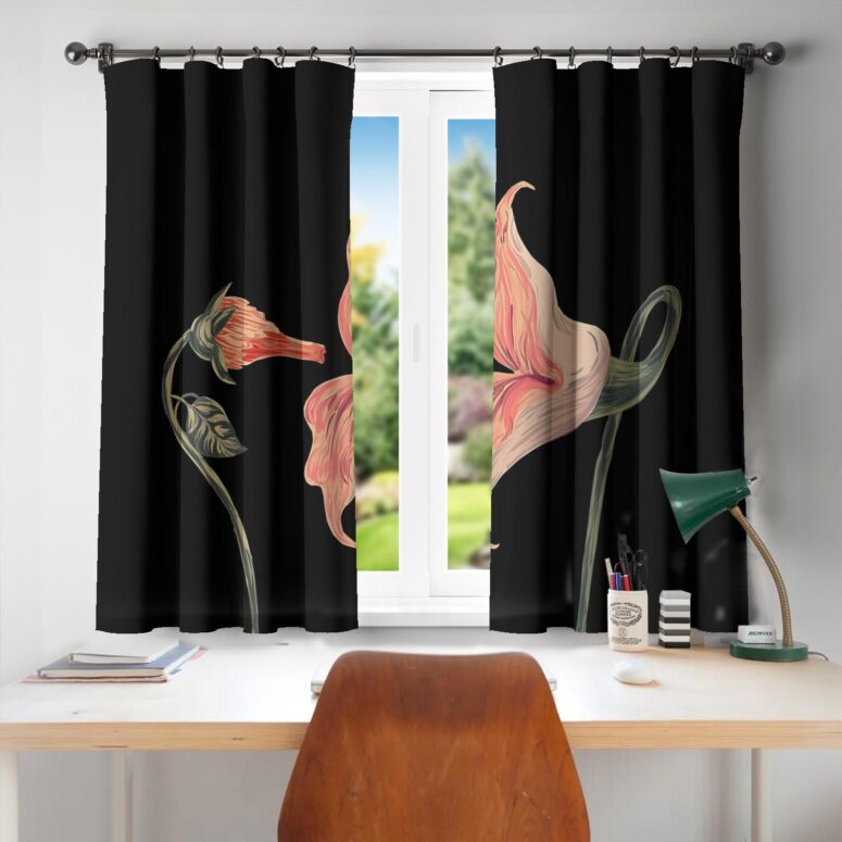 Fecking Flowers Window Curtains Fecking Flowers Window Curtains