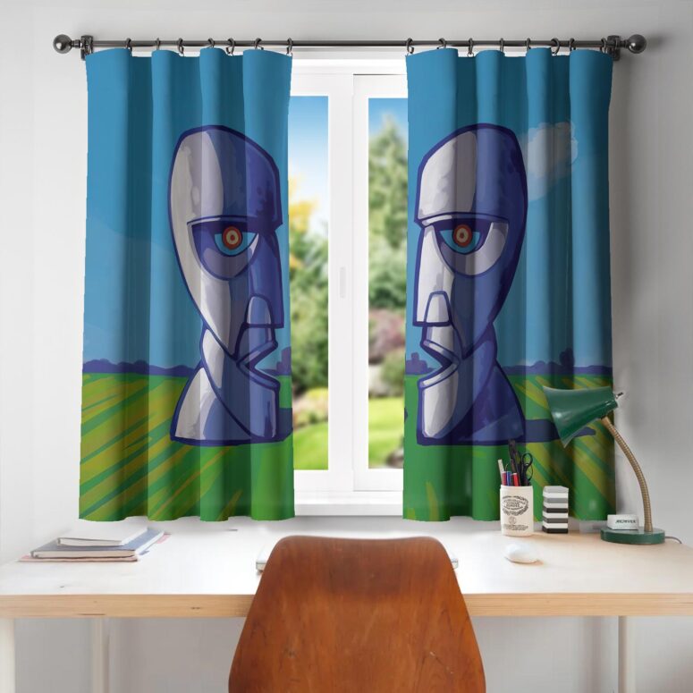 The Division Bell Ilustration Window Curtains