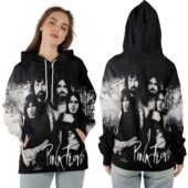 Ziphoodie Pink Floyd Band Black And White Grungle Texture 3d Hoodie - OtherBrick