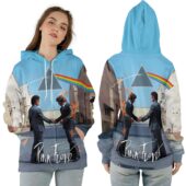 Ziphoodie Pink Floyd Wish You Were Here Handshake X Dsotm 3d Hoodie - OtherBrick