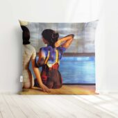 Back Art Body Painting Cushion Pillow Mockup 222 - OtherBrick
