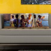 Back Art Body Painting Cushion Pillow Mockup 3 - OtherBrick