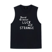 David Gilmour Luck And Strange Tour 2024front Tank Black - OtherBrick