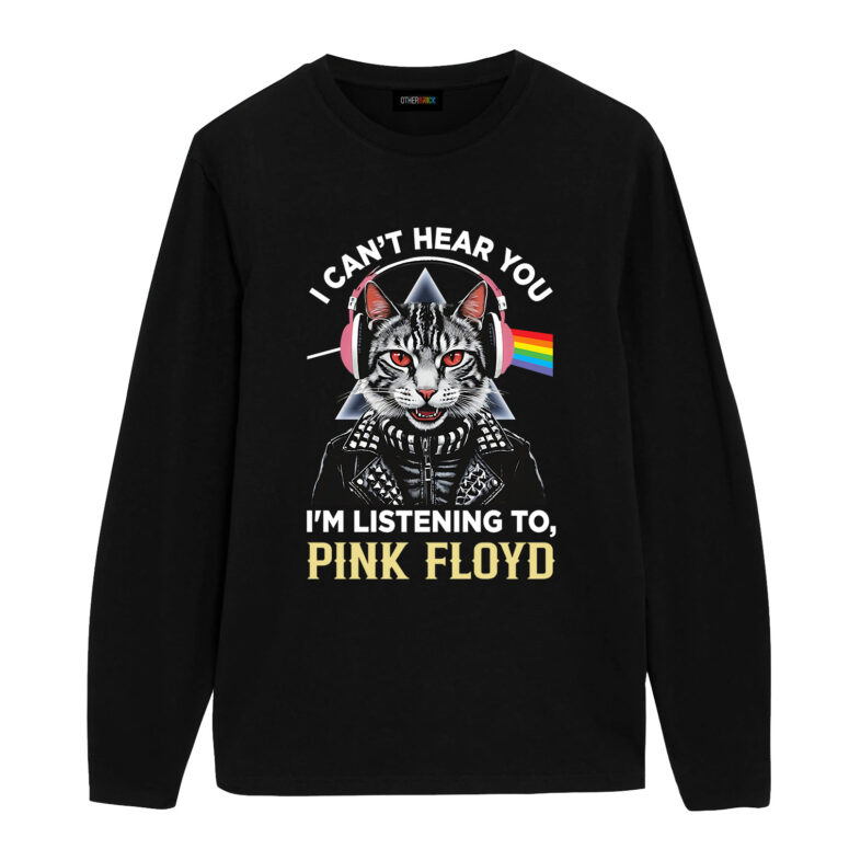 I Can't Hear You DSOTM Pink Floyd Cat Shirt I Can't Hear You DSOTM Pink Floyd Cat Shirt