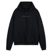 Minimalist Pink Floyd Logo Front Hoodie Black - OtherBrick