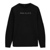 Minimalist Pink Floyd Logo Front Longsleeve Black - OtherBrick