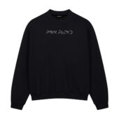 Minimalist Pink Floyd Logo Front Sweatshirt Black - OtherBrick