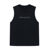 Minimalist Pink Floyd Logo Front Tank Black - OtherBrick