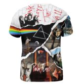 Pink Floyd Album Collection Torn Paper Shirt Back - OtherBrick