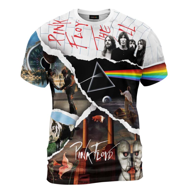 Pink Floyd Album Collection Torn Paper Shirt