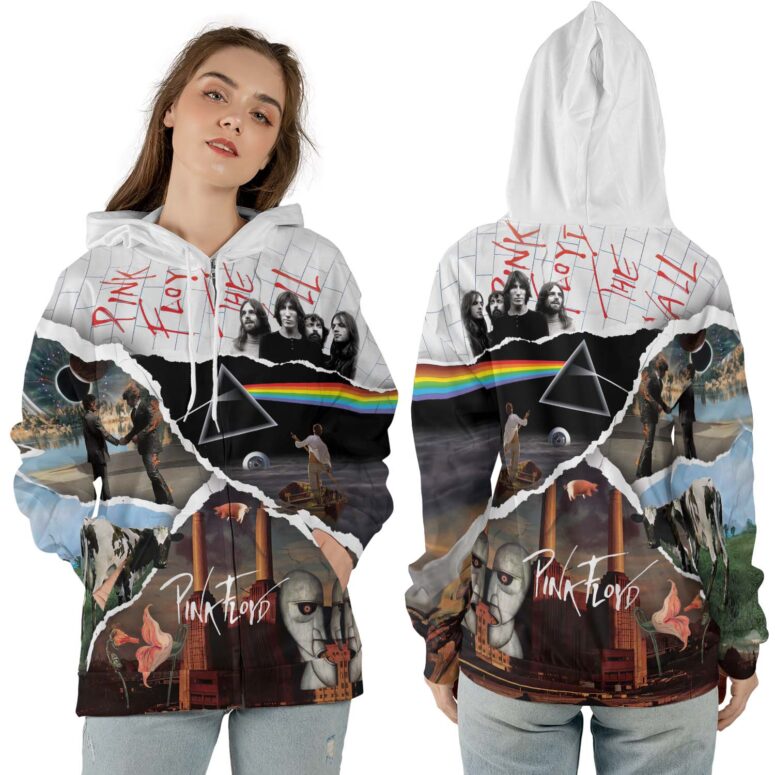 Pink Floyd Album Collection Torn Paper Shirt