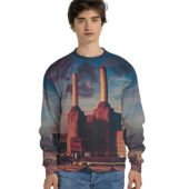 Pink Floyd Animals Album Cover Flying Pig Battersea Power Station Sweater Front Hoodie 3d - OtherBrick