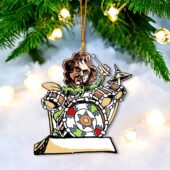 Pink Floyd Band Caricature Illustration Guitar And Drums Ornament Nick Mason - OtherBrick
