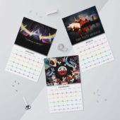 Pink Floyd Calendar 2025 Album Collection Torn Paper 4 - OtherBrick