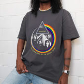 Pink Floyd The Dark Side Of The Moon World Tour Vintage Front Shirt Man Grey - OtherBrick