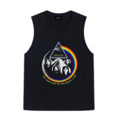 Pink Floyd The Dark Side Of The Moon World Tour Vintage Front Tank Black - OtherBrick