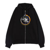 Pink Floyd The Dark Side Of The Moon World Tour Vintage Front Ziphoodie Black - OtherBrick