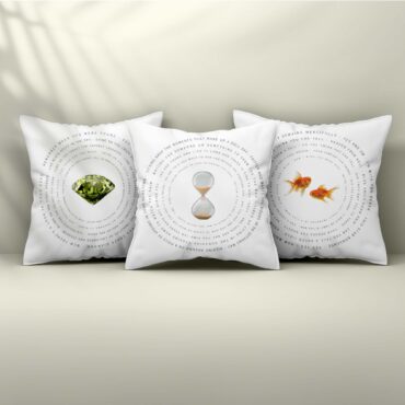 Pink Floyd WYWH x Shine On You Crazy Diamond x Time Round Set 3 Cushion Pillow