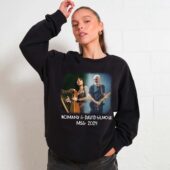 Romany & David Gilmour Msg 2024 Luck And Strange Front Sweater Woman Black - OtherBrick