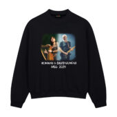 Romany & David Gilmour Msg 2024 Luck And Strange Front Sweatshirt Black - OtherBrick