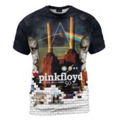Shirt Front Pink Floyd Animals Pig Fly X Dsotm X Album Collection In The Wall Shirt - OtherBrick